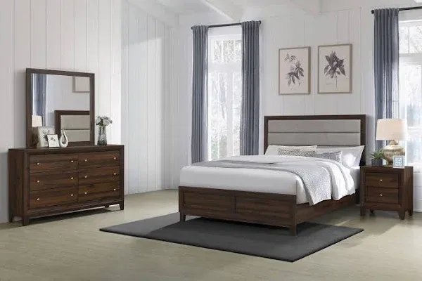 Coaster Welsley 4-Piece Bedroom Set Walnut