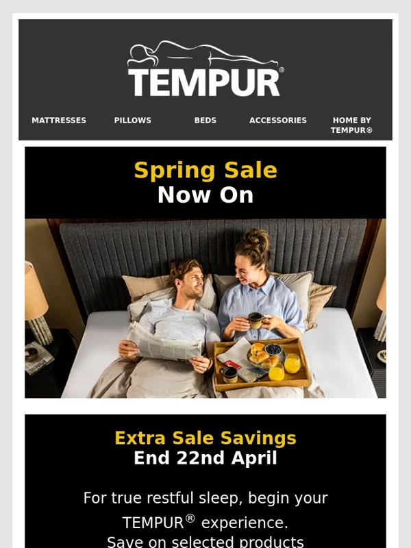 Tempur - Last Few Days Of Extra Sale Savings