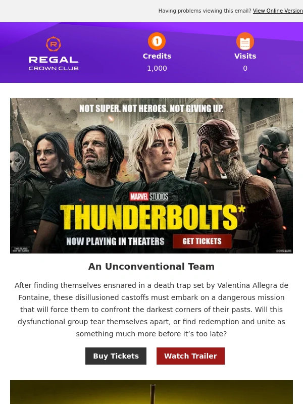 Regal Cinemas - Sdd,everyone deserves collectibles - get your Thunderbolts* merch today!