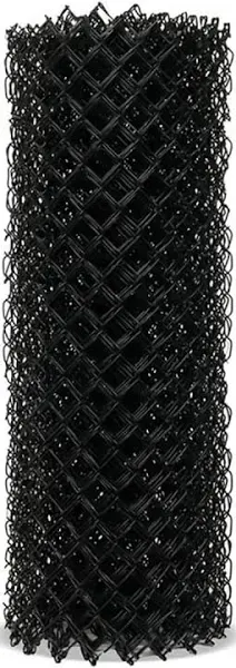 4 x 50 9-gauge Black Vinyl Coated Steel Chain-link Fabric