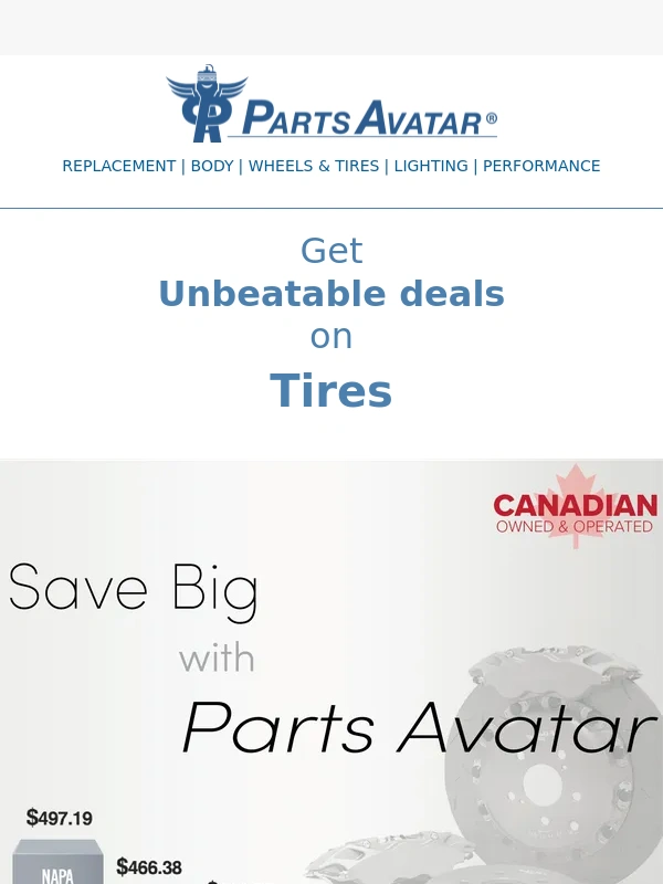 Parts - Tires are on sale! Act Now