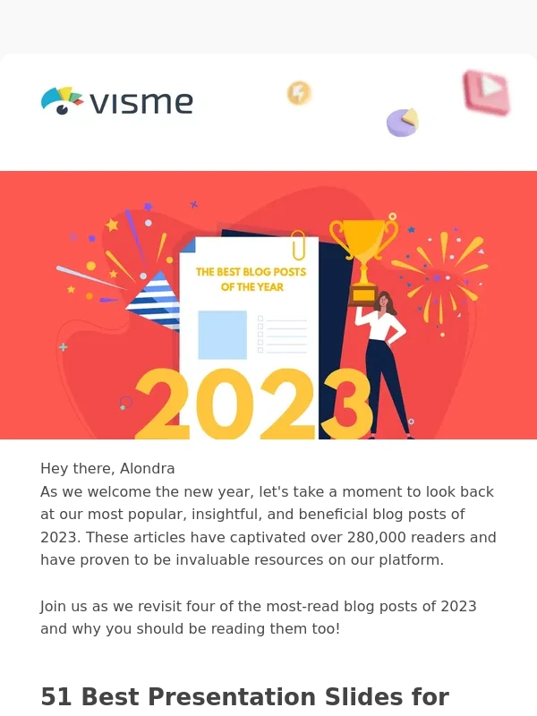 Visme - ? The Best of 2023 | A Quick Roundup of Visme’s Top Articles