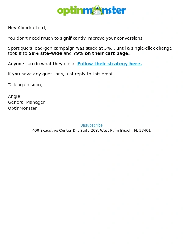 OptinMonster - 1-Click Change: from 3% to 79% Conversion Rate ?