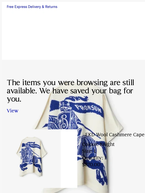 Burberry - More time to browse