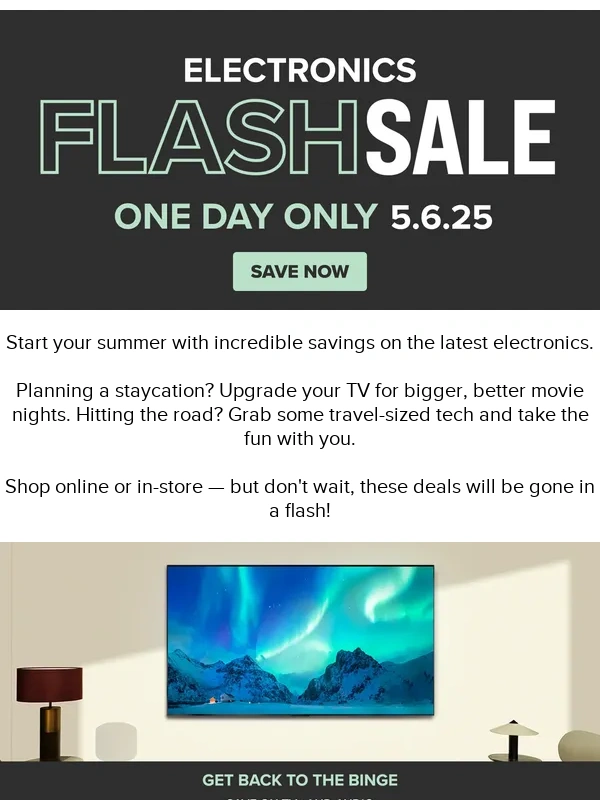 RC Willey - Electronics Flash Sale ?