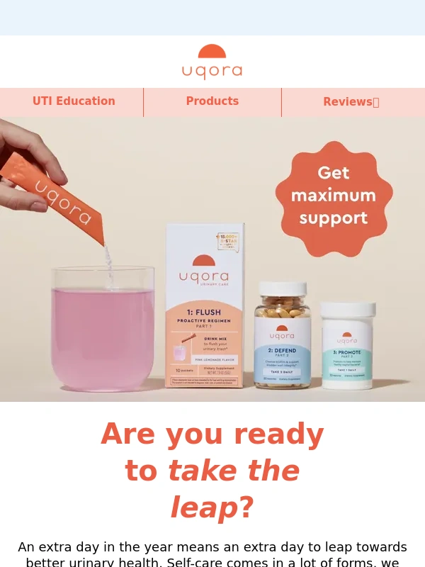 Uqora - Take the leap towards better urinary health