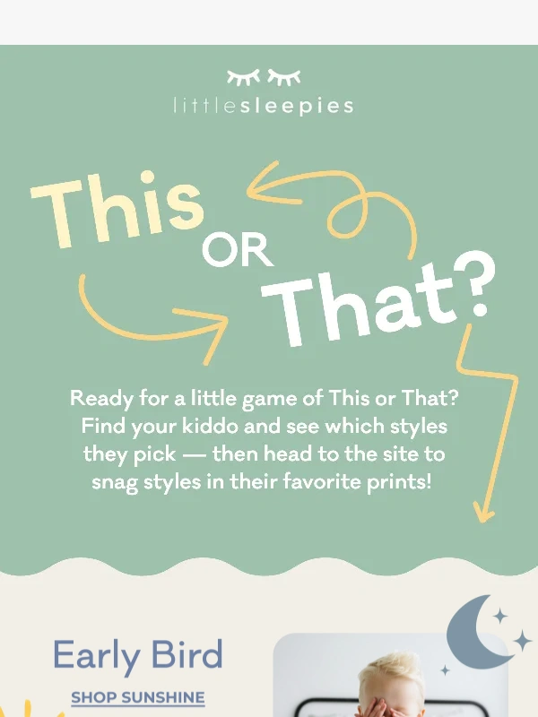 Little Sleepies - This or That? Let’s Play! ??