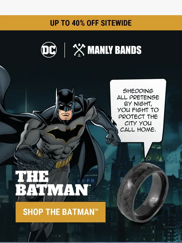Manly Bands - RE: 30% Off DC Rings