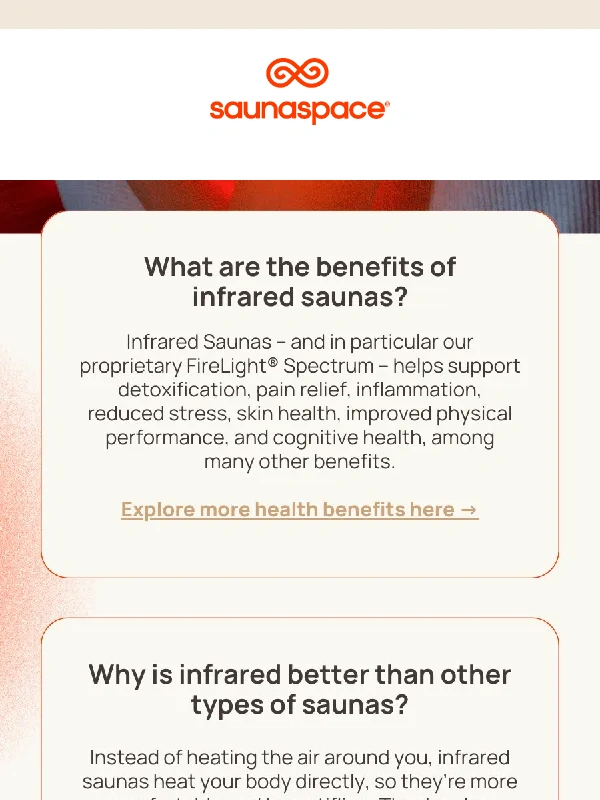 SaunaSpace - Infrared sauna questions we get the most ?