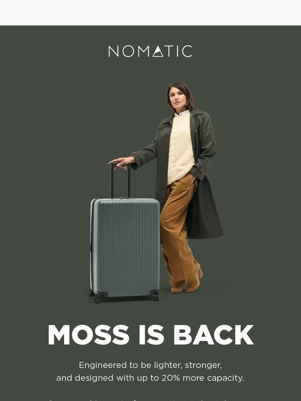 Nomatic - METHOD LUGGAGE — MOSS IS BACK ?