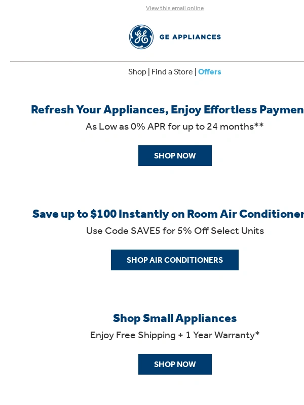 GE Professional Discounts - Your Warm-Weather Essentials Await
