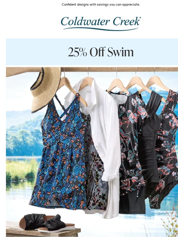 Coldwater Creek - Swim Sale | 25% Off All Styles