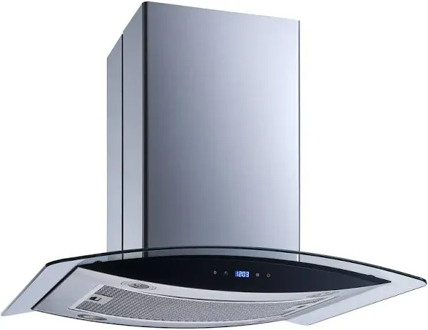 Winflo H102B Series 30" Convertible Island Range Hood