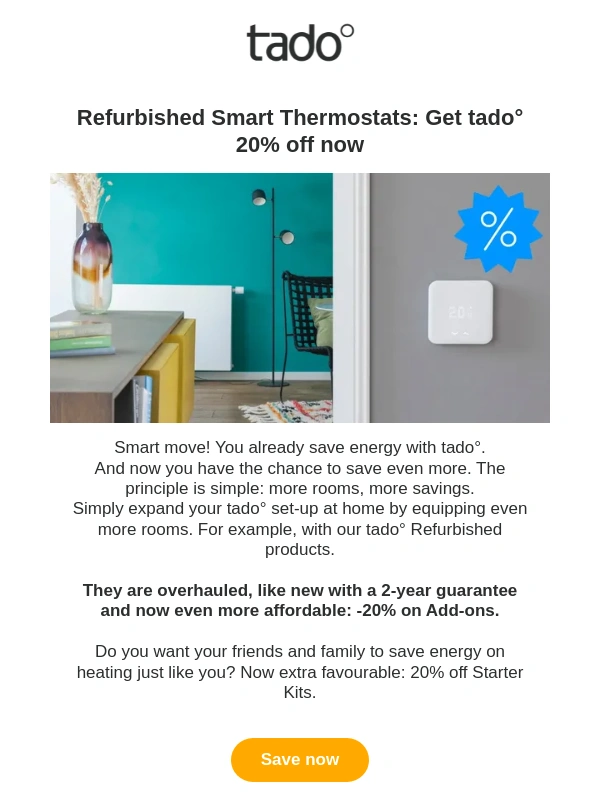 Tado - Save even more? It's that easy!