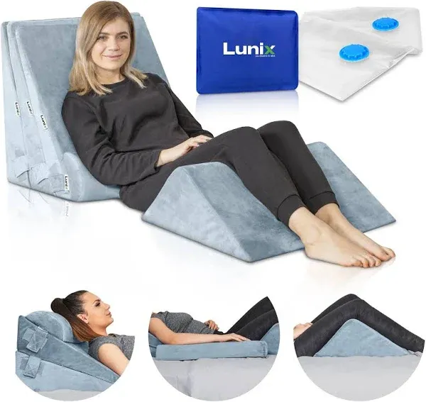 Lunix Orthopedic Bed Wedge Pillow Set