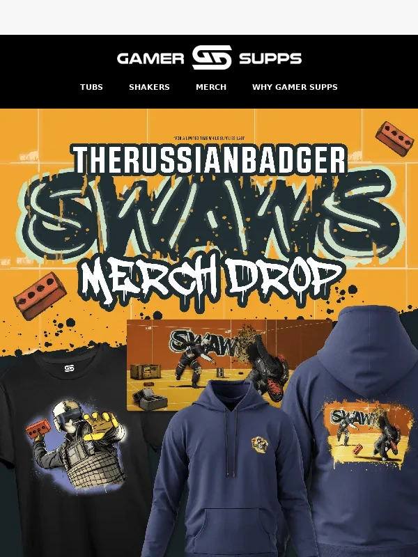 Gamer Supps - TheRussianBadger SWAWS Drop ?