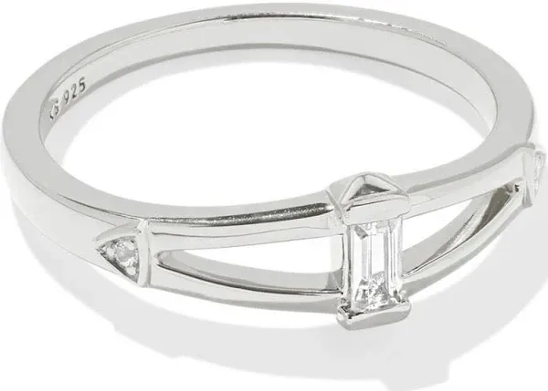 Kendra Scott Blythe Sterling Silver Topaz Band Ring