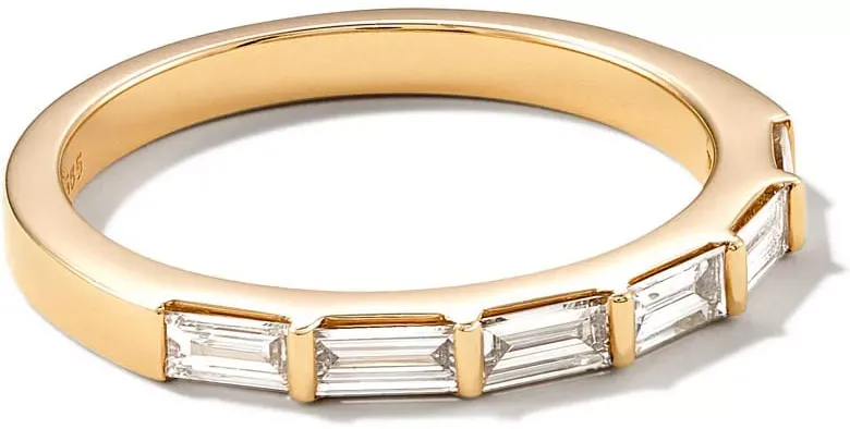 Kendra Scott Isabella 14k Yellow Gold Half Eternity Band Ring