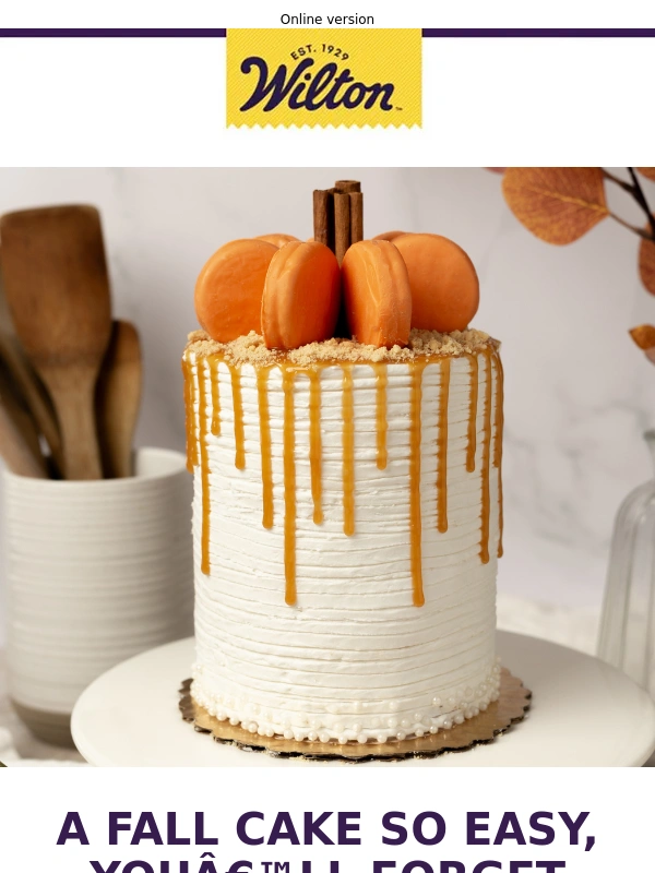 Wilton - Turn Store-Bought Cake Into a Fall Masterpiece! ?