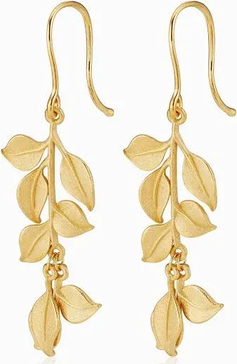 ORADINA 14K Yellow Gold New Beginnings Drop Earrings