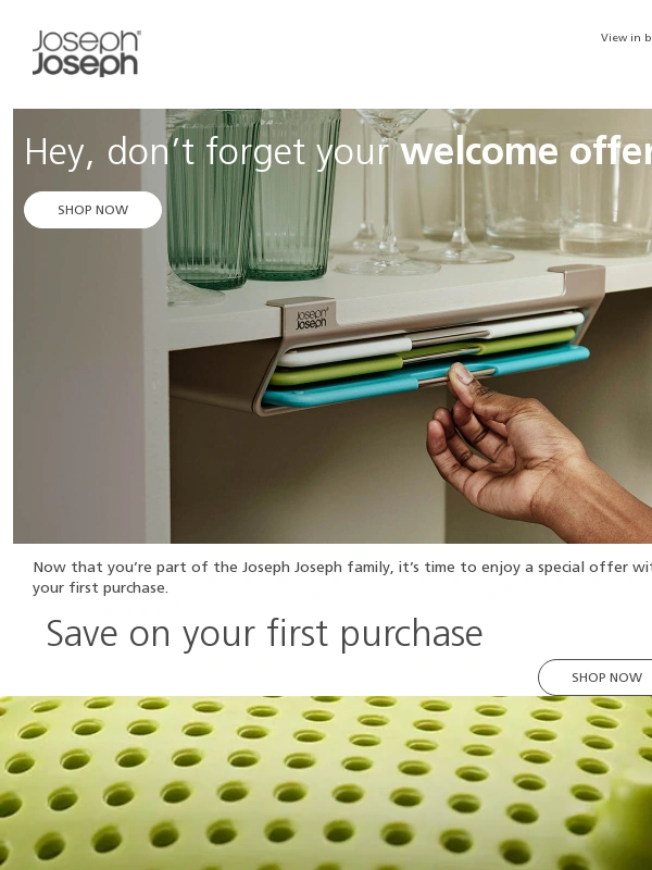 Joseph Joseph - Don't miss your welcome offer