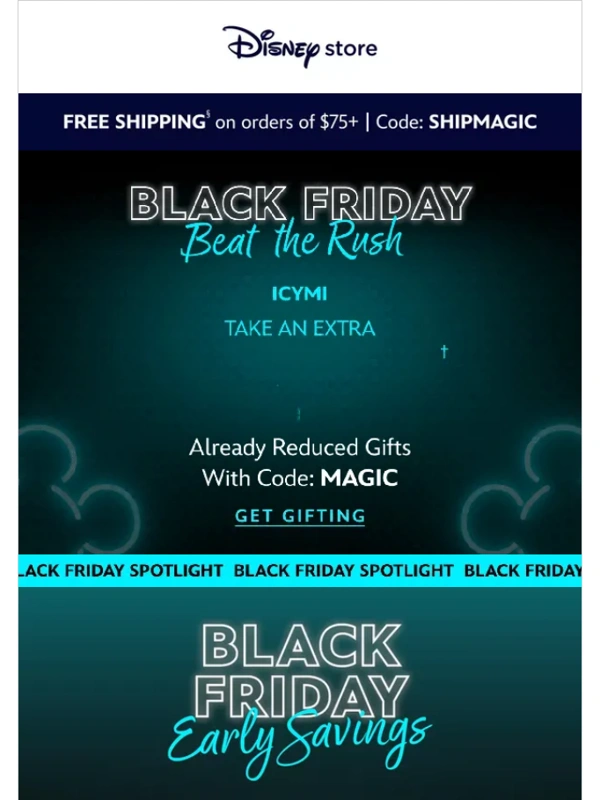Disney - ? Savings Spotlight! 25% Off select Holiday styles
