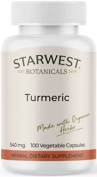 Starwest Botanicals Turmeric Root Capsules
