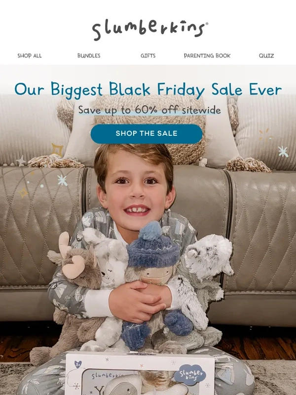 Slumberkins - Our biggest Black Friday Sale EVER is starting NOW ?