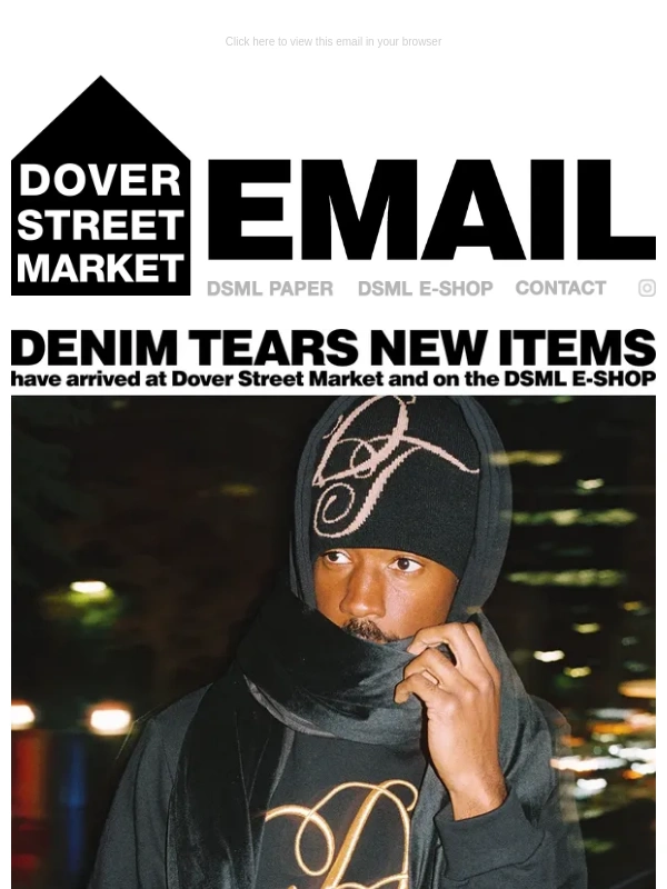 Dover Street Market - Denim Tears new items have arrived at Dover Street Market and on the DSML E-SHOP