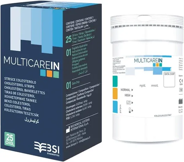 Multicare Cholesterol Strip Pack of 25