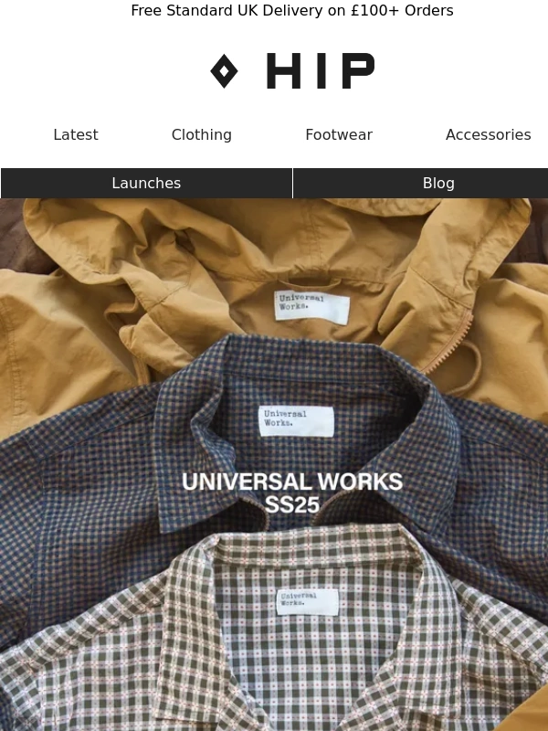 The Hip Store - New In: Universal Works SS25