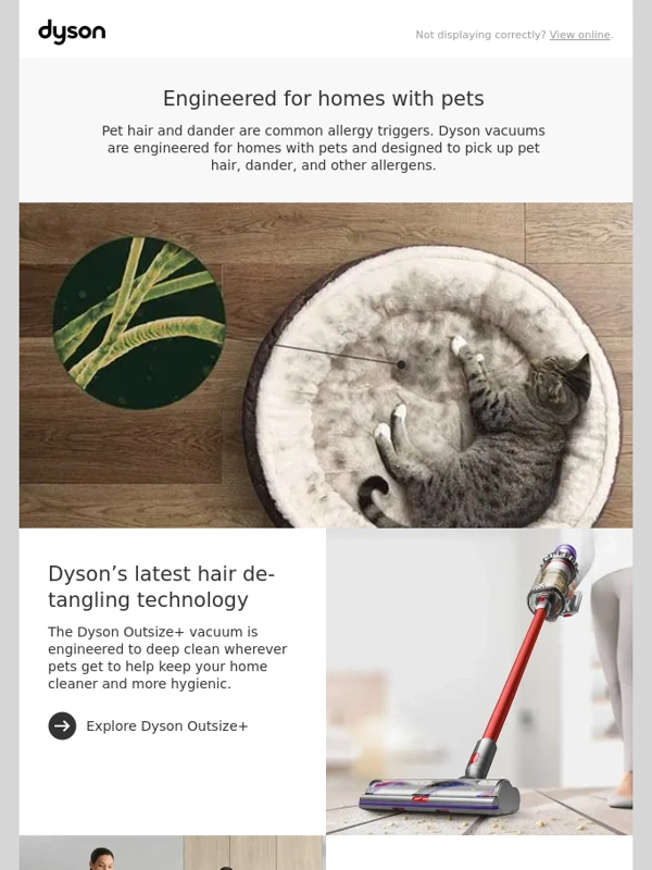 Dyson - Manage pet allergies with Dyson technology