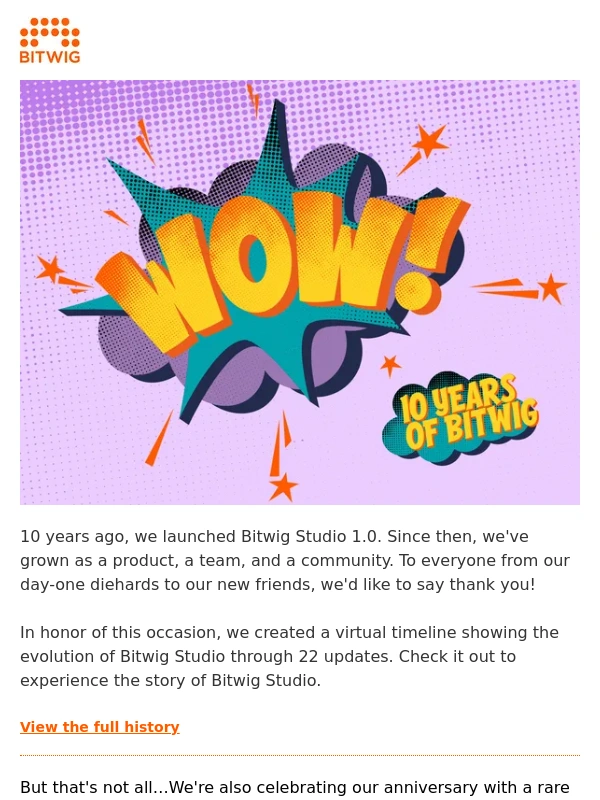 Bitwig - 10 Years of Bitwig Studio