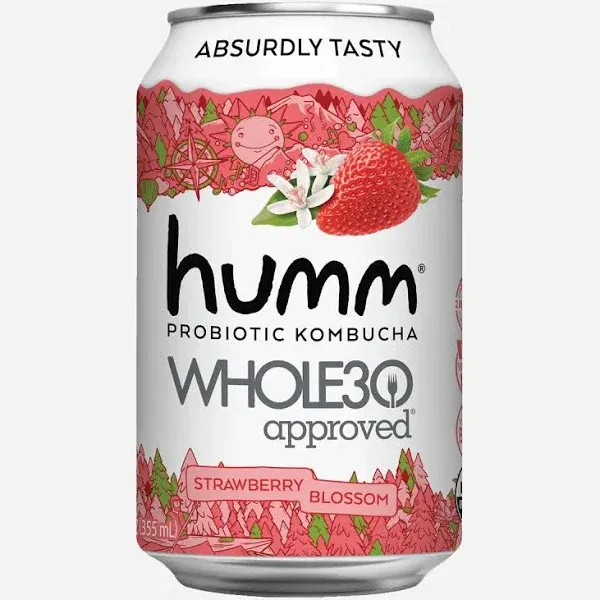 Humm Kombucha Strawberry Blossom 12 Pack