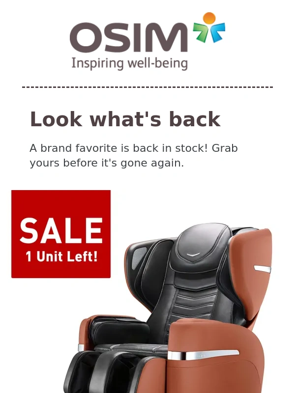 OSIM - OSIM - Grab yours before it's gone again