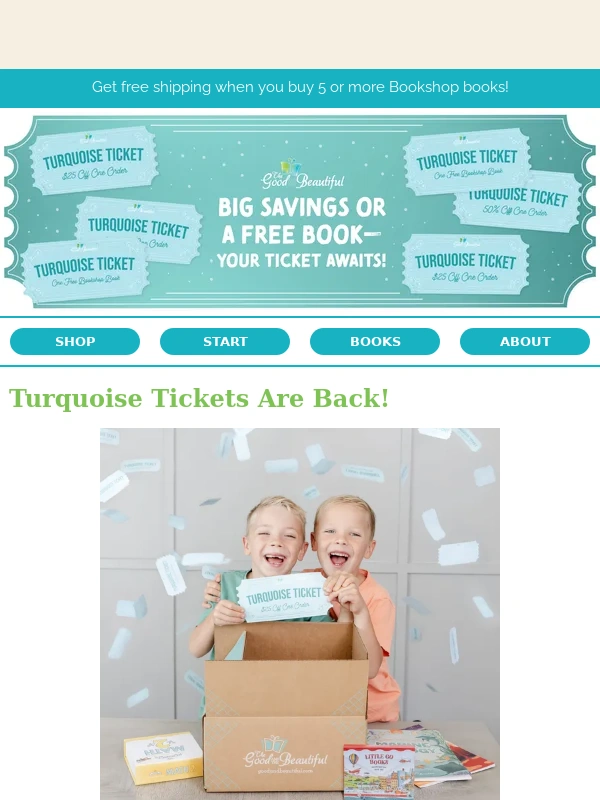 The Good And The Beautiful - ? Unlock Exclusive Rewards with Turquoise Tickets