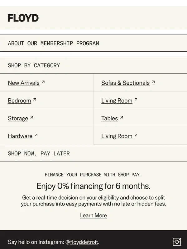 FLOYD - Reminder: The Memorial Day Sale is going on now