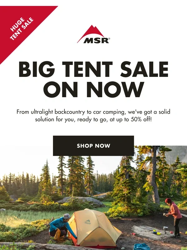 MSR - The Big Tent Sale Is Here ?️