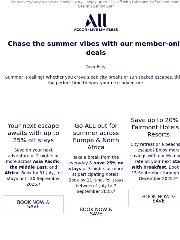 Accor Hotels - Members like you can enjoy our awesome perks