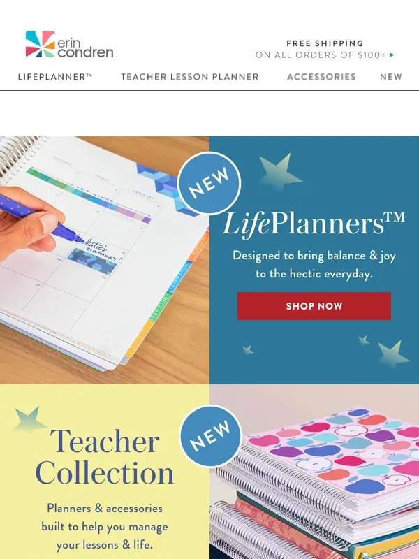 Erin Condren - Last chance! Up to $25 off ends soon!