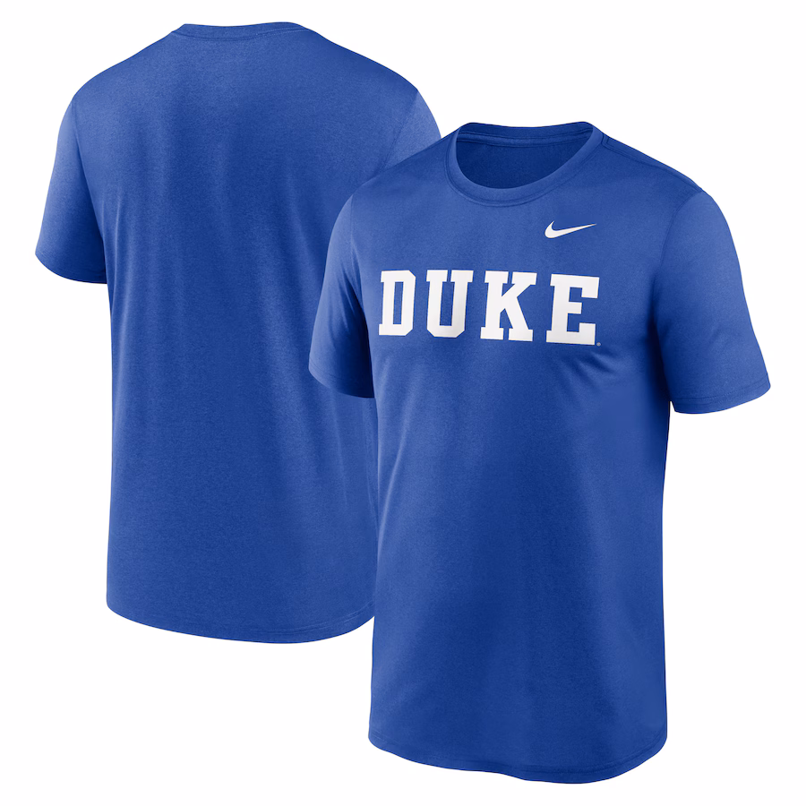 Duke Blue Devils Nike Primetime Legend Wordmark T-Shirt - Royal