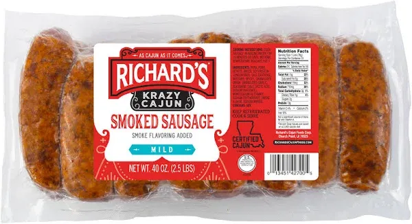 Richard's Krazy Cajun Smoked Sausage