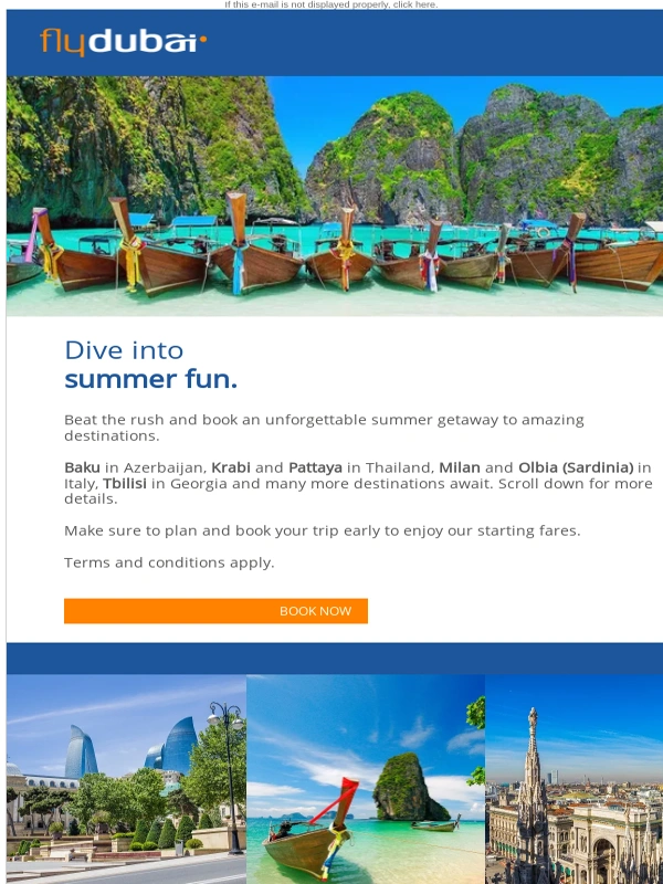 Flydubai - Your summer starts here