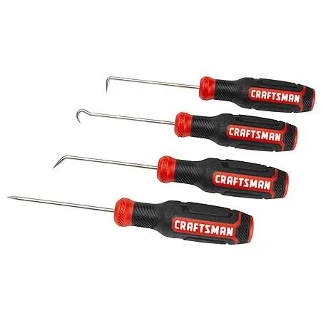 4-Piece Craftsman Precision Steel Hook & Pick Bi-Material Screwdriver Set