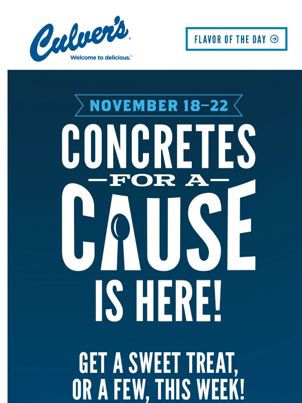 Culvers - Concretes for a Cause Has Started! ?