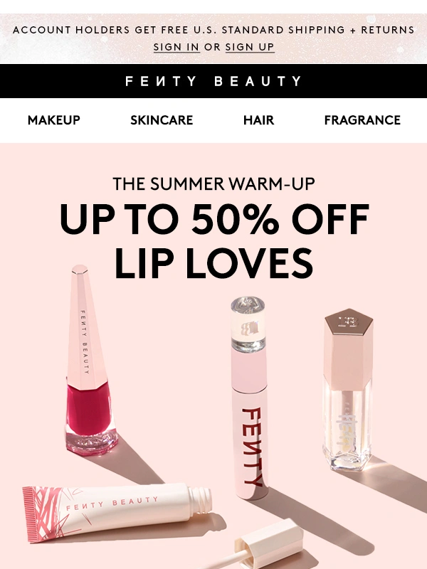 Fenty Beauty - Up to 50% off the hottest lip picks ?