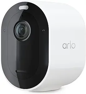 Arlo Pro 5S 2K Spotlight Camera – Wireless Home Security Camera with Spotlight, Color Night Vision, Dual-Band Wi-Fi & 2-Way Audio – White, 1 Pack, VMC4060P