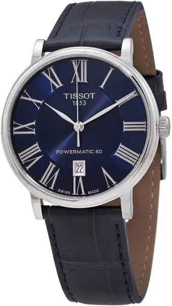 Tissot T1224071604300 Carson Automatic Blue Dial Mens Watch