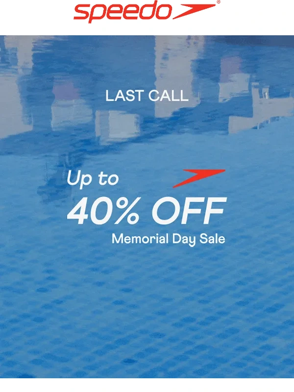 Speedo - It's now or never! 40% off ?