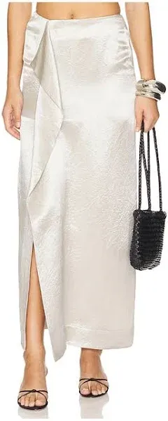 Kobe Satin Origami Maxi Skirt